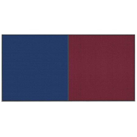 United Visual Products Enclosed Corkboard, 1 Door, 60"x36", 4" Fra UV3410-BRONZE-AMETHY